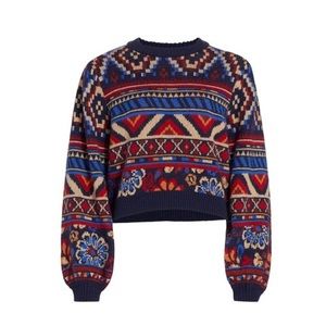 Farm Rio Anika Tapestry Sweater AND Skirt Size M, matching set